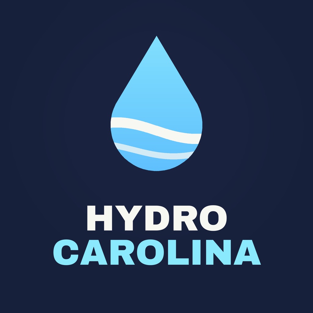 Hydro Carolina blue water-drop logo